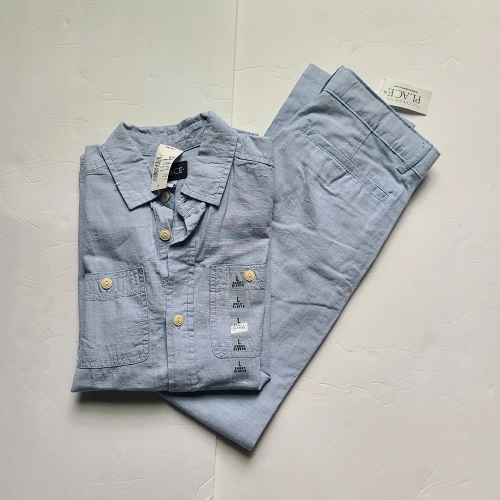 Nwt THE CHILDREN' S PLACE matching shirt and pants - Picture 1 of 9